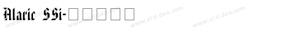 Alaric SSi字体转换